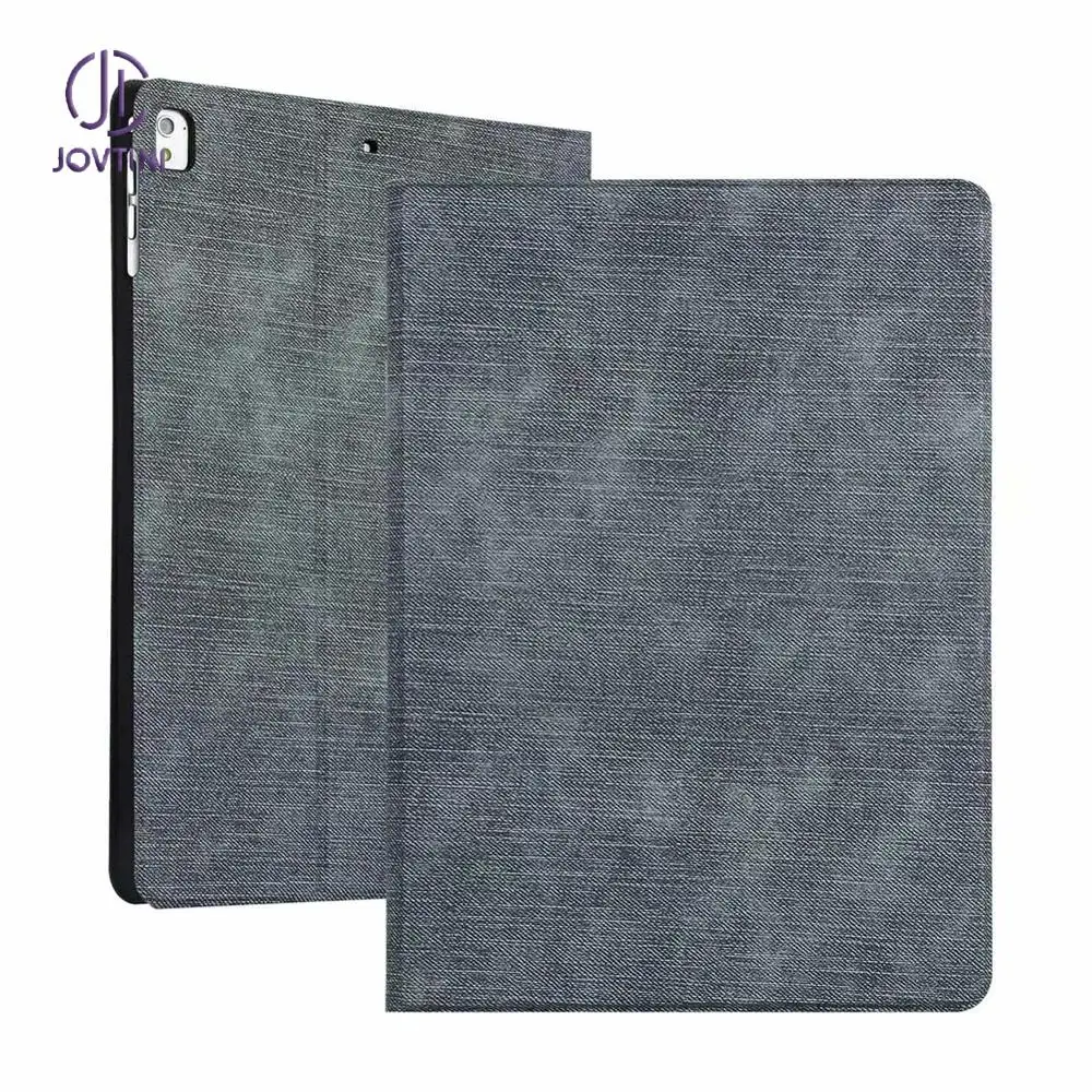 

For iPad 9.7 2017 / 2018 / Air 1 / Air 2 / Pro 9.7 Case 9.7 inch Luxury Denim pattern Flip Stand Tablet Protective Cover