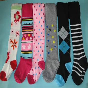

Baby pantyhose boy girl has a flower star stripe in six colors to choose babies aged 6--24 months Russian baby Designer Tights