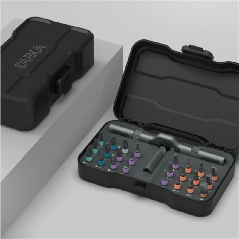 Многоцелевой ключ Трещотка Xiaomi mijia DUKA RS1 24 в 1 отвертка S2 набор магнитных бит