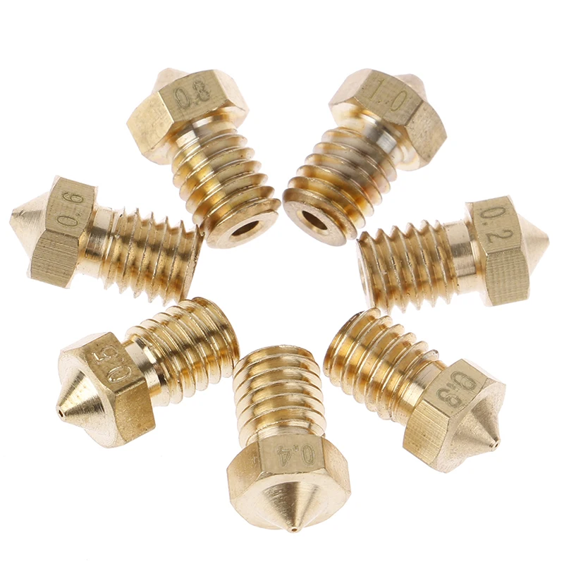 1pc Nozzle Head Printer Extruder for1.75mm A8 Makerbot MK8 Creality CR-10 Ender 3 Nozzle Optional MK8 Makebot 3D Printer