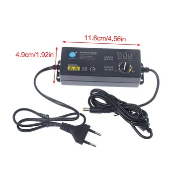 

Adjustable Power Adapter With Display Screen AC100V-240V To DC3.8V-37V EU Plug X7YF