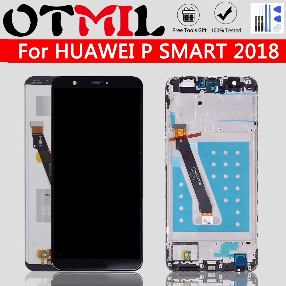 Оригинальный P умный ЖК дисплей 5 65 дюйма для Huawei Smart в сборе с рамкой Enjoy 7S FIG LX1