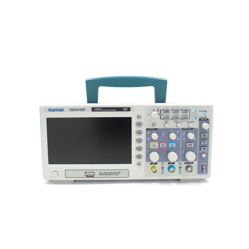 Цифровой осциллограф Hantek DSO5102P портативный USB 100 МГц 2 канала 1GSa/s длина записи