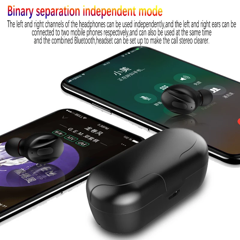 TWS беспроводные наушники 5,0 настоящие Bluetooth наушники IPX5 водонепроницаемые спортивные наушники 3D стерео звуковые наушники с зарядным устройством