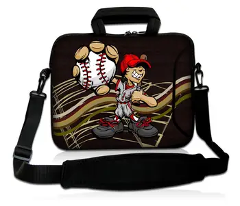

Baseball Boy10"Laptop Shoulder Carry Bag Notebook Handbag Sleeve Case Cover w/Side Pocket+Handle For 9.7"-10.2" Laptop Tablet PC