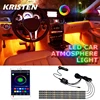 Car Interior Light RGB LED Decorative Light Strip With USB Wireless Remote Music Control Multiple Modes Car Foot Light ► Photo 1/6