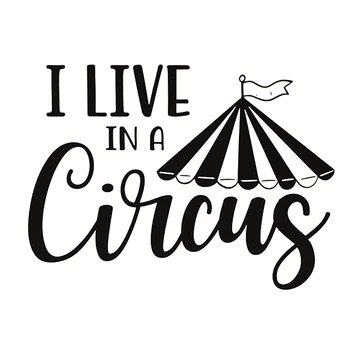

15*11cm Circus Vinyl Sticker Fashion Personality Creativity Classic Attractive Car Accessories Car Styling