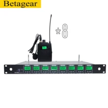 Betagear 8*32 канал частоты uhf беспроводной микрофон для профессионального аудио Беспроводная система производительность dj аудио 8 uhf приемник микрофон
