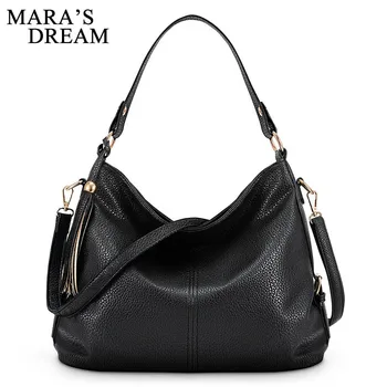 

Mara's Dream 2019 New Fashion Solid Color Tassel Handbag Shoulder Bag Diagonal Handbag