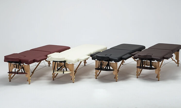  13% C60cm width Professional Spa Massage Tables Foldable with Bag& Pillow&armrest Salon Furniture W