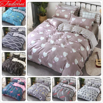 

150x200 180x220 200x230 220x240 Duvet Cover 3/4pcs Bedding Set Adult Kids Child Soft Cotton Bed Linen Quilt Comforter Bedspreads