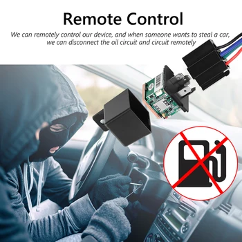 

Mini GPS Tracker Cut Off Fuel Overspeed Alarm Car Vehicle Tracking Device Anti-theft Monitoring Cut Off Oil Power System