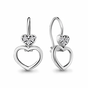 

AQUAMARINE earrings with cubic zirconia, silver 925