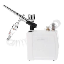 Meterk Airbrush 110-240V Gravity Feed Spray gun Dual Action sandblaster for Air Compressor Kit Paint Spray Gun Tool Set