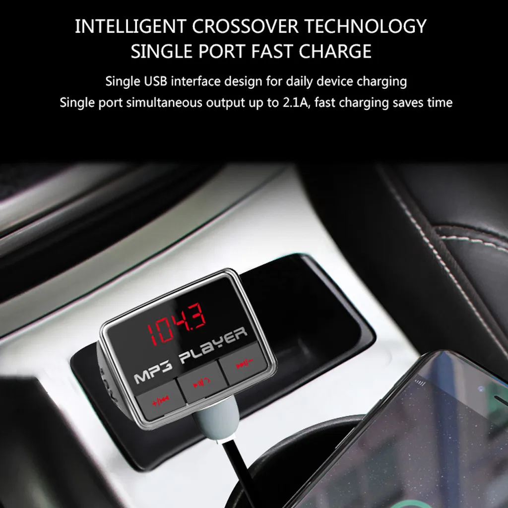 Автомобильный Bluetooth fm-передатчик MP3 плеер Радио адаптер Комплект светодиодный цифровой дисплей беспроводной Bluetooth автомобильный комплект свободные руки# BL45