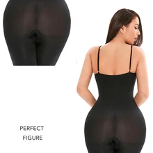 Shapewear-Butt-Lifter Bodysuit Enhancing Waist-Trainer Chest Seamless Slimming Strappy-Backed