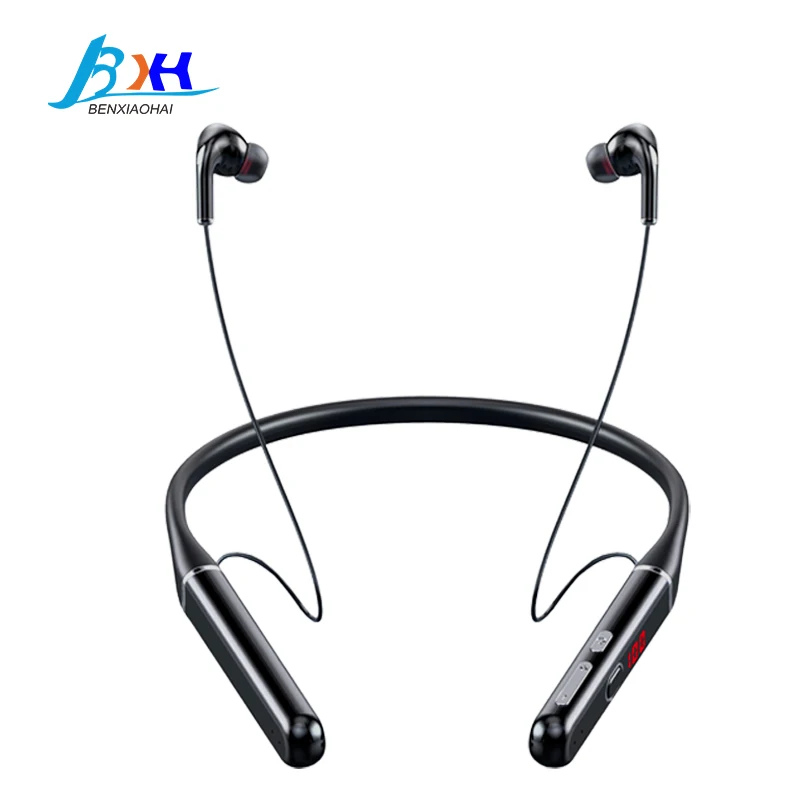 Sports Bluetooth wireless headset noise reduction in ear LED display EQ sound effect switching with TF card two | Электроника