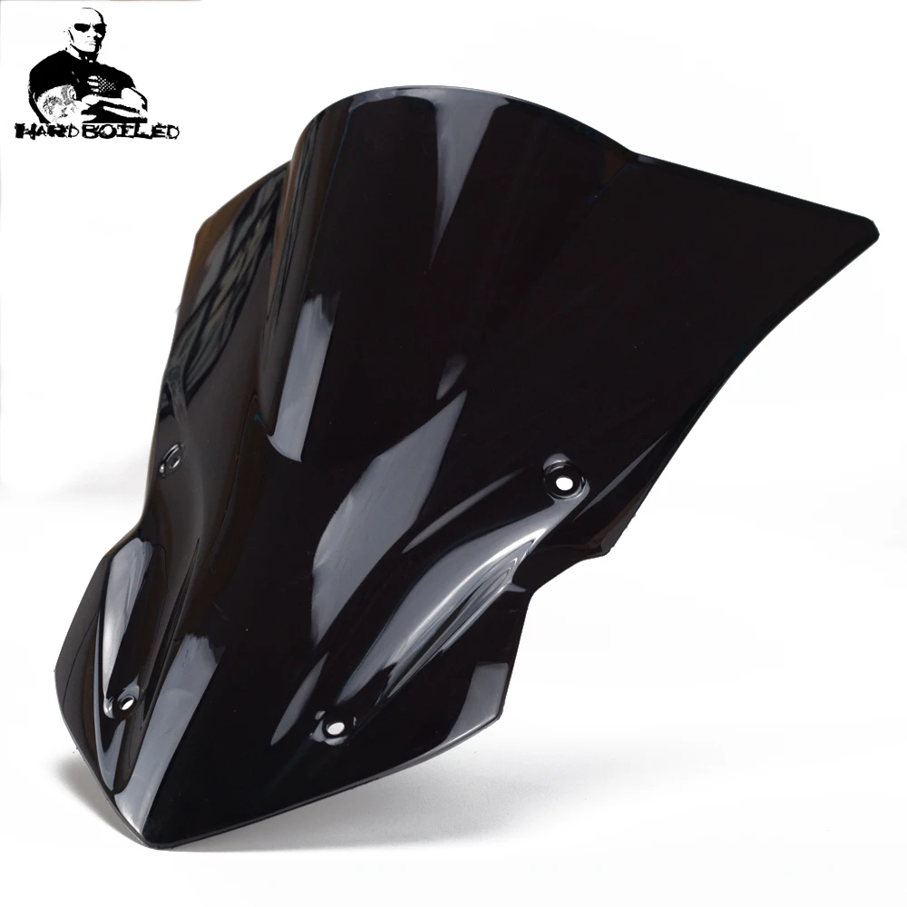 Motorcycle Accessories High Quality Windshield Windscreens Air Wind Deflector MOTO For Kawasaki Z900 Z 900 2017 2018 black (6)