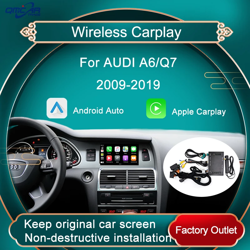 

Wireless Apple Carplay For Audi A6 Q7 2009-2019 Android Mirror Car Play Auto Decoder Multimedia Box Android Smart Box