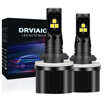 

2Pcs Car Fog Lamp 880 H1 H11 Led HB4 9006 HB3 9005 HB4 5202 LED Bulb 3030SMD 6000K White Auto Driving Running Light DRL 12V