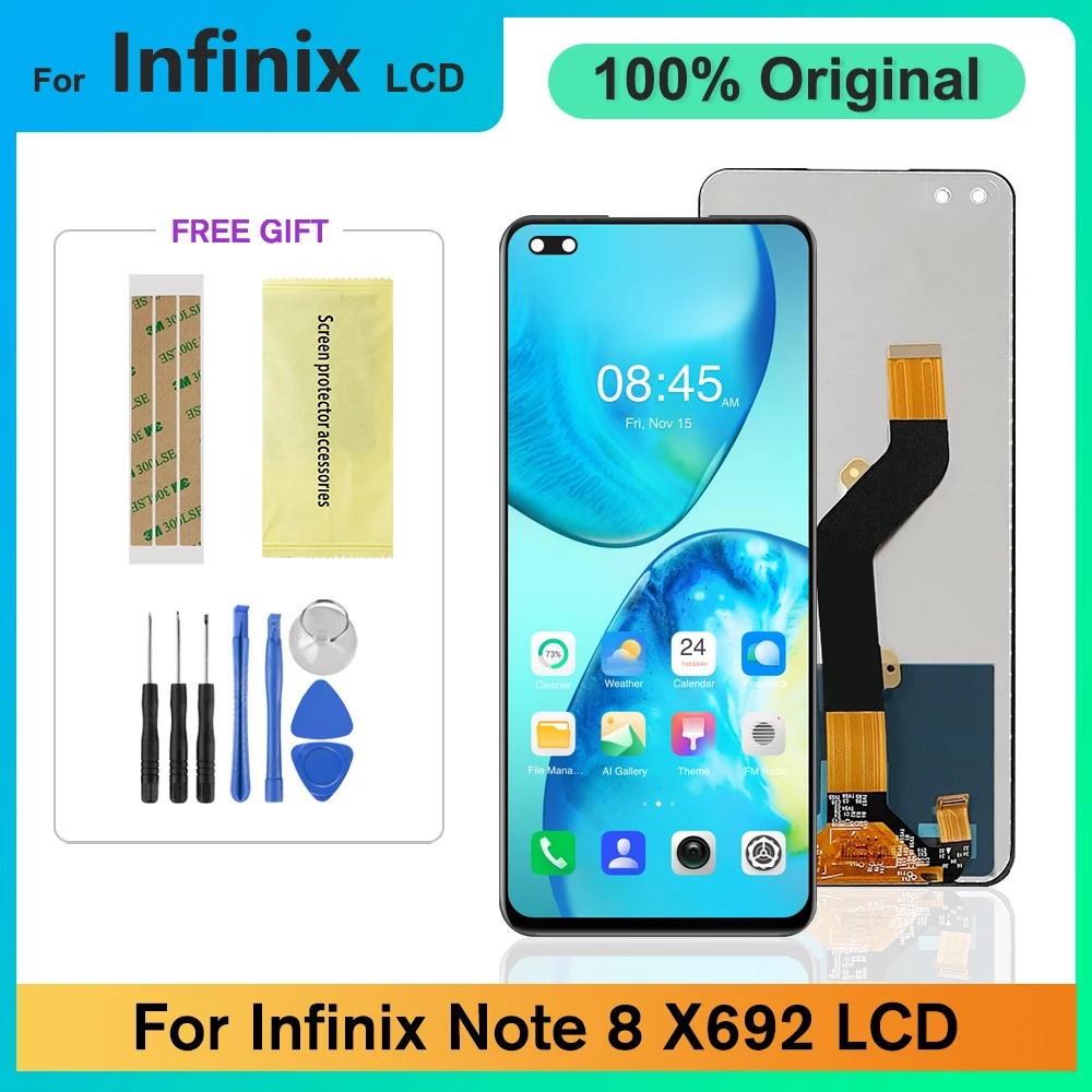 

6.95" Original For Infinix Note 8 LCD Display Touch Screen Replacement,with Digitizer Assembly,For Infinix Note8 X692 Screen