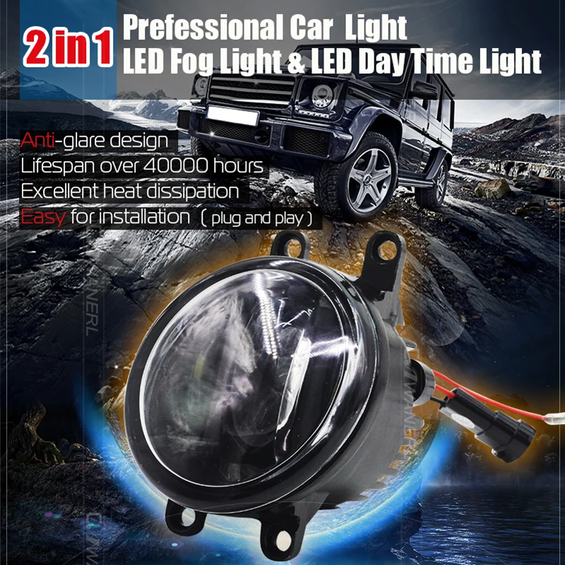 Toyota Front Fog Light Lamps Bumper Driving Projector Fog Lights Set Kit For Toyota Yaris 2006-2013 RAV Camry Hybrid Avalon Corolla Matrix Prius Solara Venza Lexus Left /& Right