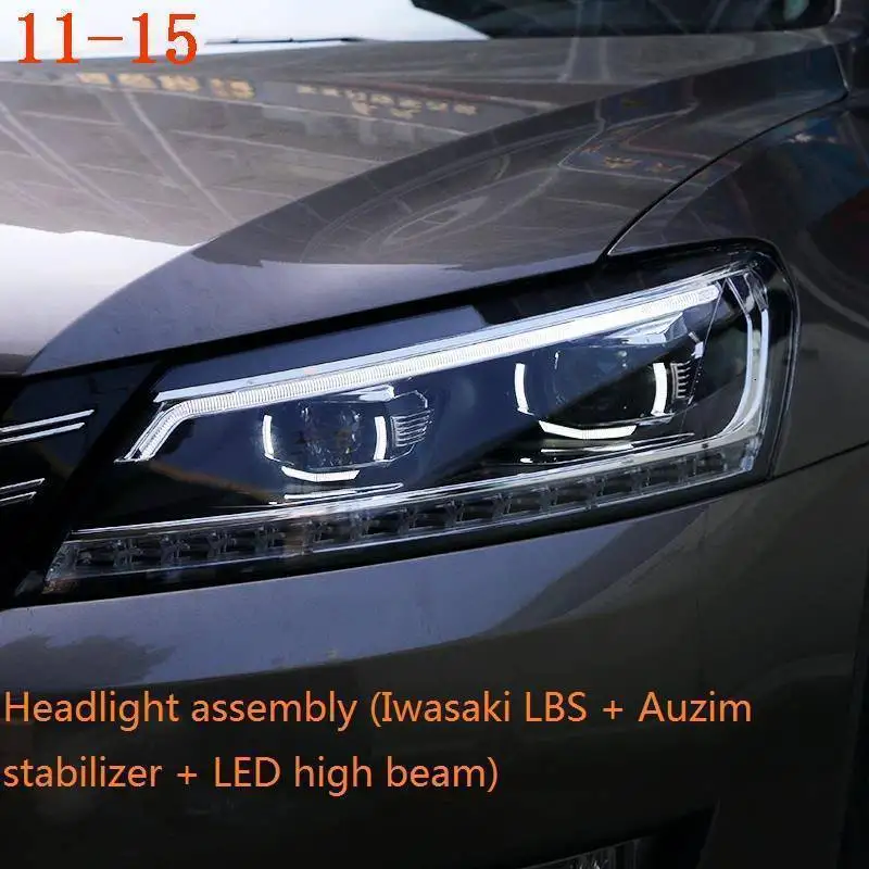 Автомобильные фары Luces Para авто DRL светодиодная лампа дневные ходовые огни Автомобильное освещение фары для Volkswagen Passat