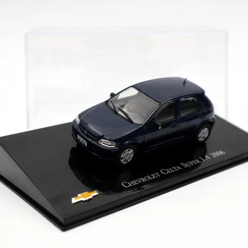 IXO 1:43 Chevrolet Celta Super 1 4 2006 темно синие литые под давлением модели коллекция игрушек