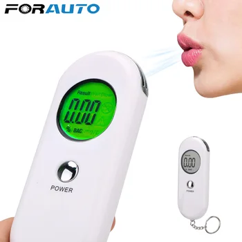

Professional Alcohol Breath Tester Breathalyzer Analyzer Detector Test Keychain Breathalyser Device LCD Screen