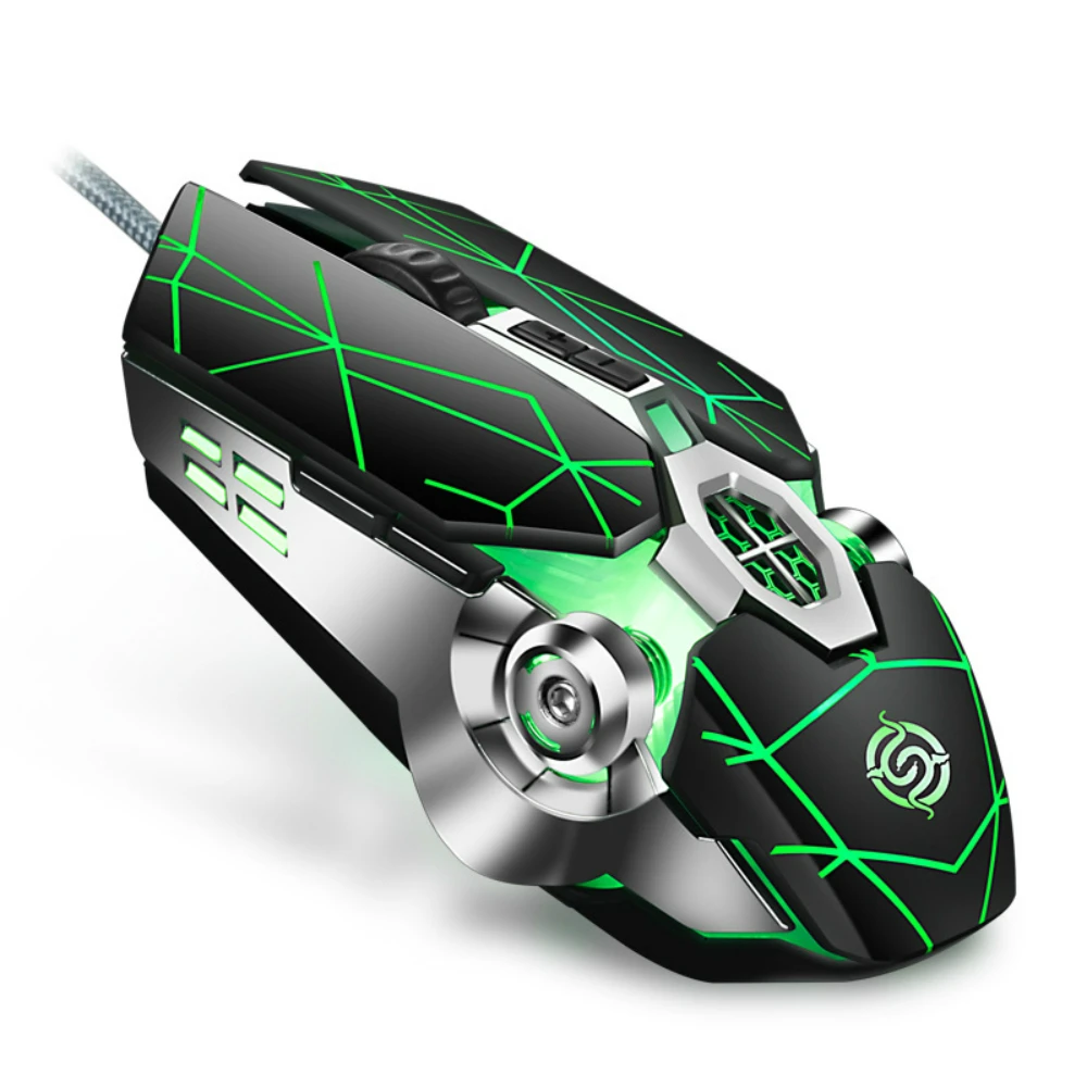 Профессиональная геймерская игровая мышь 3200DPI регулируемая Проводная