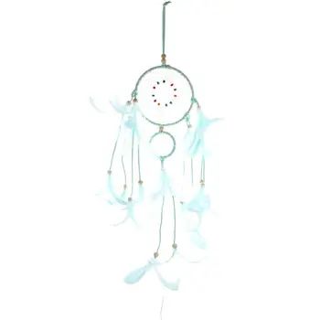 

DIY Feather Dream Catcher Pendant Hand Made Gift Girl Pendant Color Decoration Creative Handmade Gift with Light