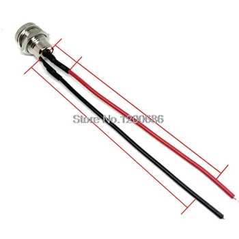 

20AWG 100MM dc jack 5.5/2.1 female connector 5.5 2.1 DC