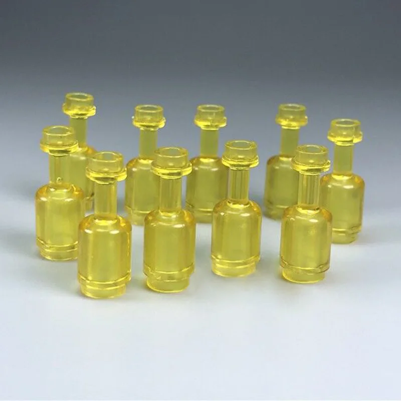 10Pcsset Bottles MOC Figures Accessories Jar Drift Wine Glass Bottle Building Blocks Model Building Bricks Kits DIY Kids Toys (3)