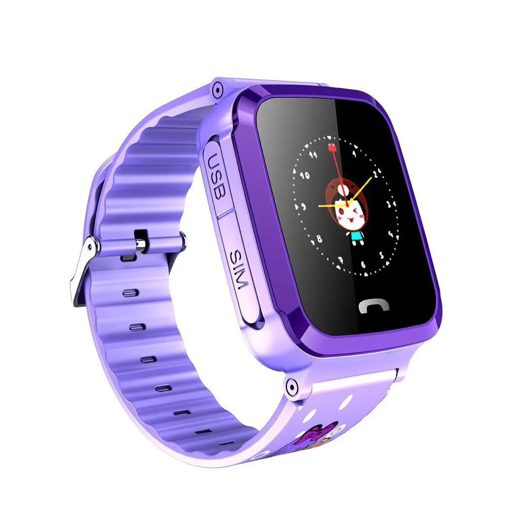 

V59 Children Smart Watch Young STUDENT'S Waterproof Tracking Multi-functional Positioning GIRL'S Boy Smart Card Instert Mobile P