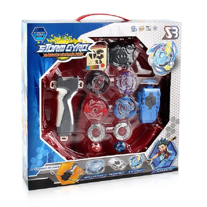 ベイブレードバーストディスク オリジナルボックス メタルフュージョンbb807d ハンドル付き ランチャーとアリーナセット 子供向けゲーム おもちゃ Spinning Tops Aliexpress