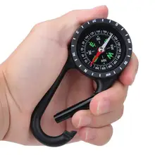 1 шт. открытый компас 11 см карабин с компасом цинковый сплав Компас навигационные инструменты с градуированным кольцом открытый инструмент для кемпинга