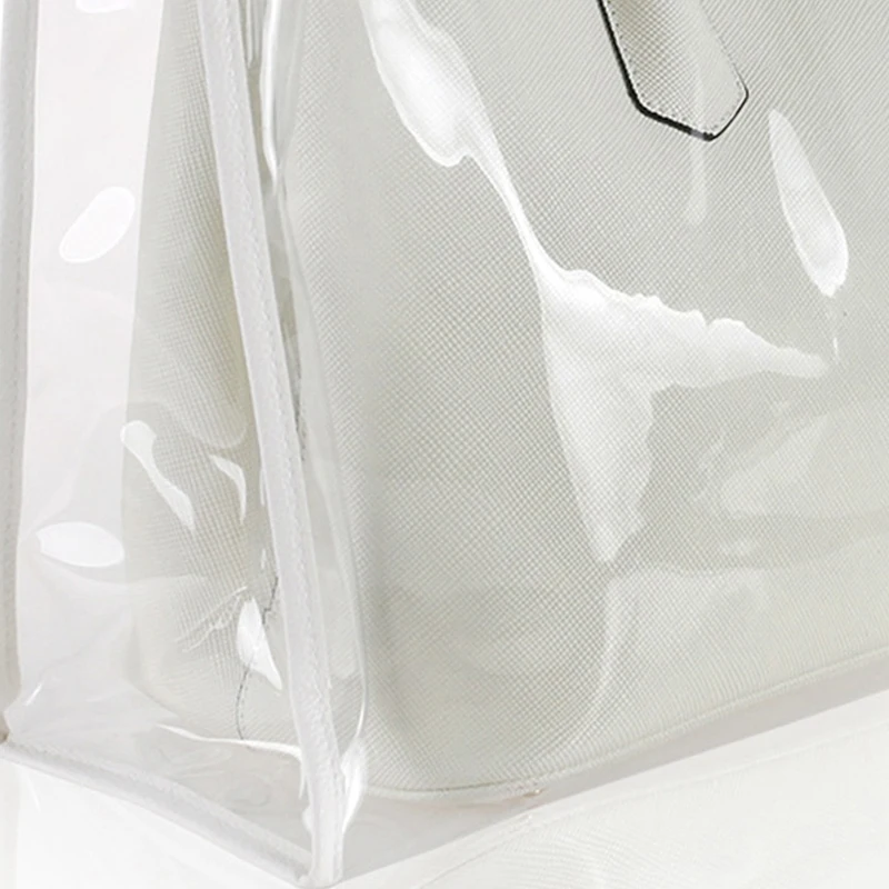Hanging Handbag Organizer for Wardrobe Closet Transparent Durable Storage Bag Door Wall Clear Sundry Shoe Bag with Hanger Pouch