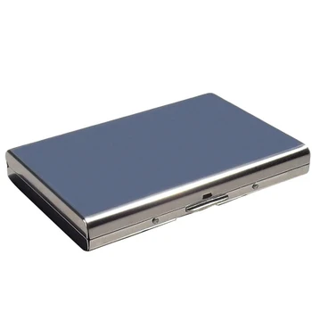

6 Slots Lacquered Practical Storage Portable Anti-Scan Stainless Steel Business ID Holder Protetion Mini Card Case