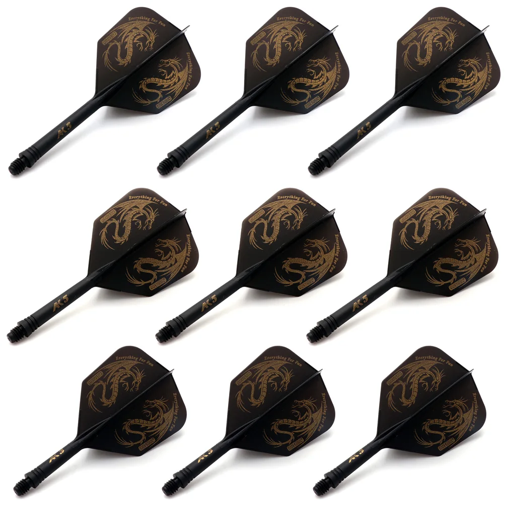 CUESOUL 3 Sets Integrated Dart Shaft and Flights,Dart Shaft Length 21mm/28mm/33mm