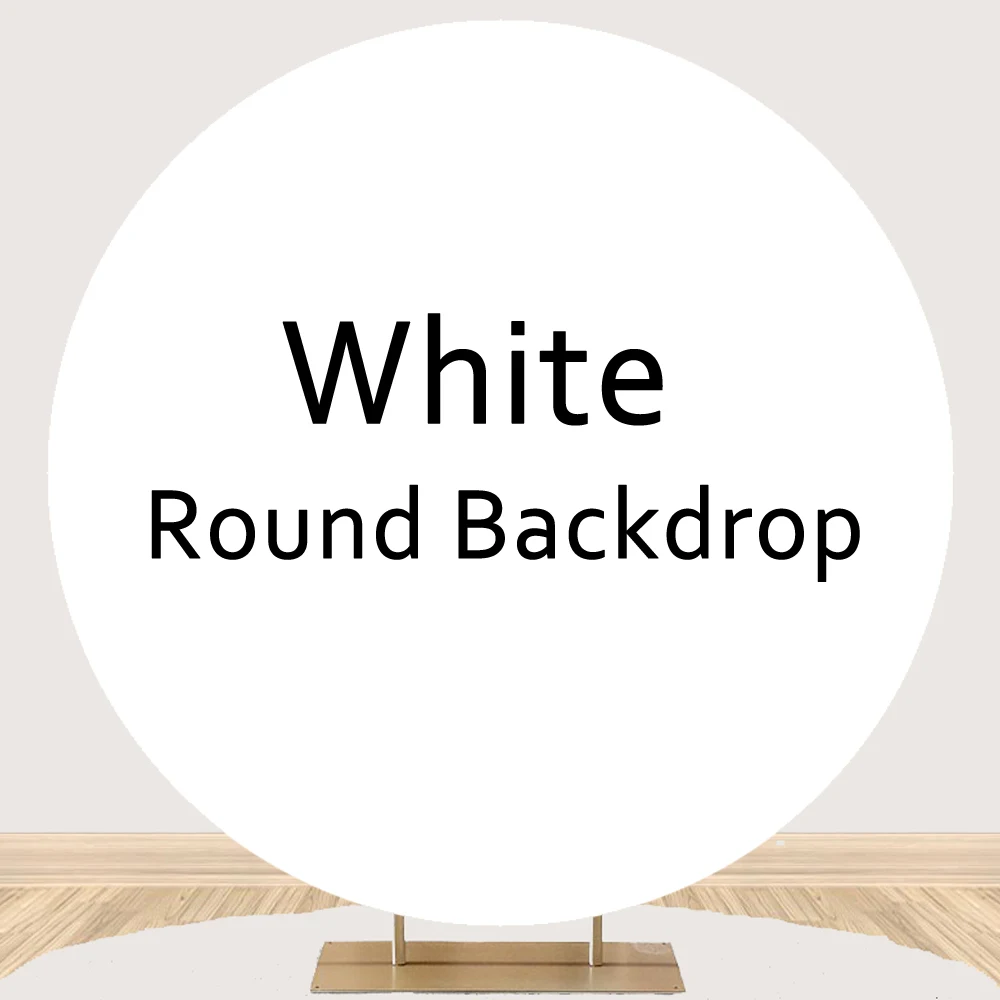 White Round Backdrop Custom Birthday Party Solid Color Photography Background  Circle Arch Stand Wedding Props Decor Photo Studio _ - AliExpress Mobile