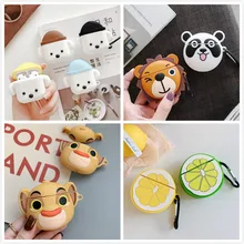 3D единорог чехол для наушников Airpods 2 чехол силиконовый Краб чехол для Airpods 1 чехол для наушников цветочный чехол для наушников чехол кольцо ремень