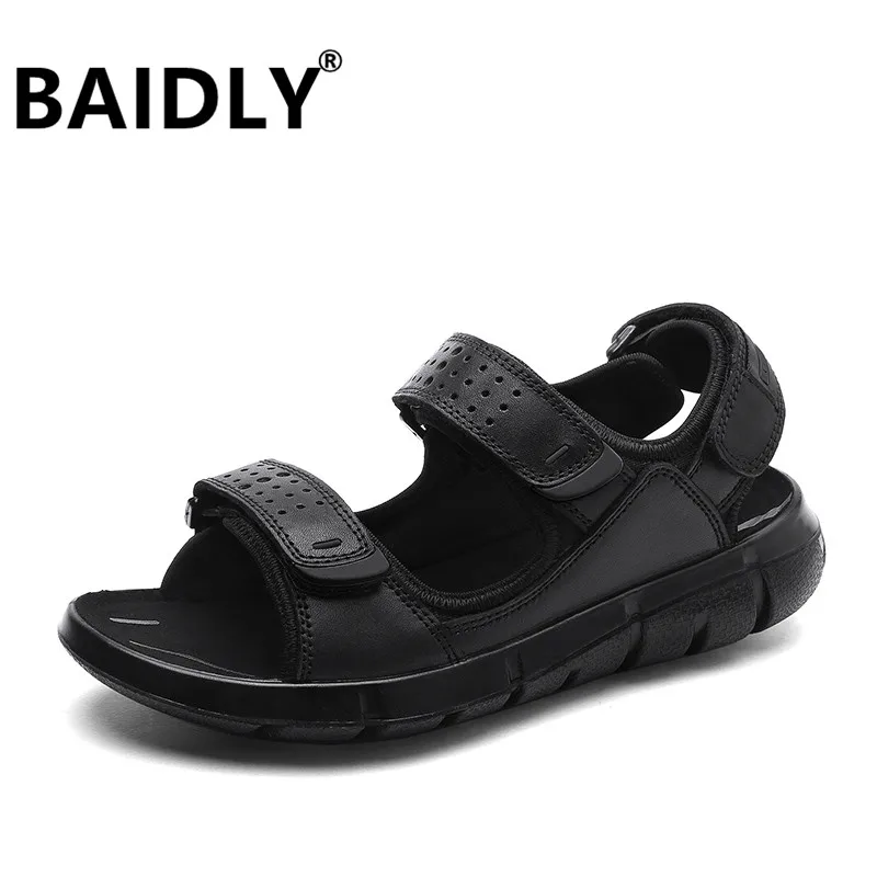 Summer New Genuine Leather Sandals Breathable Comfortable Men Sandals
