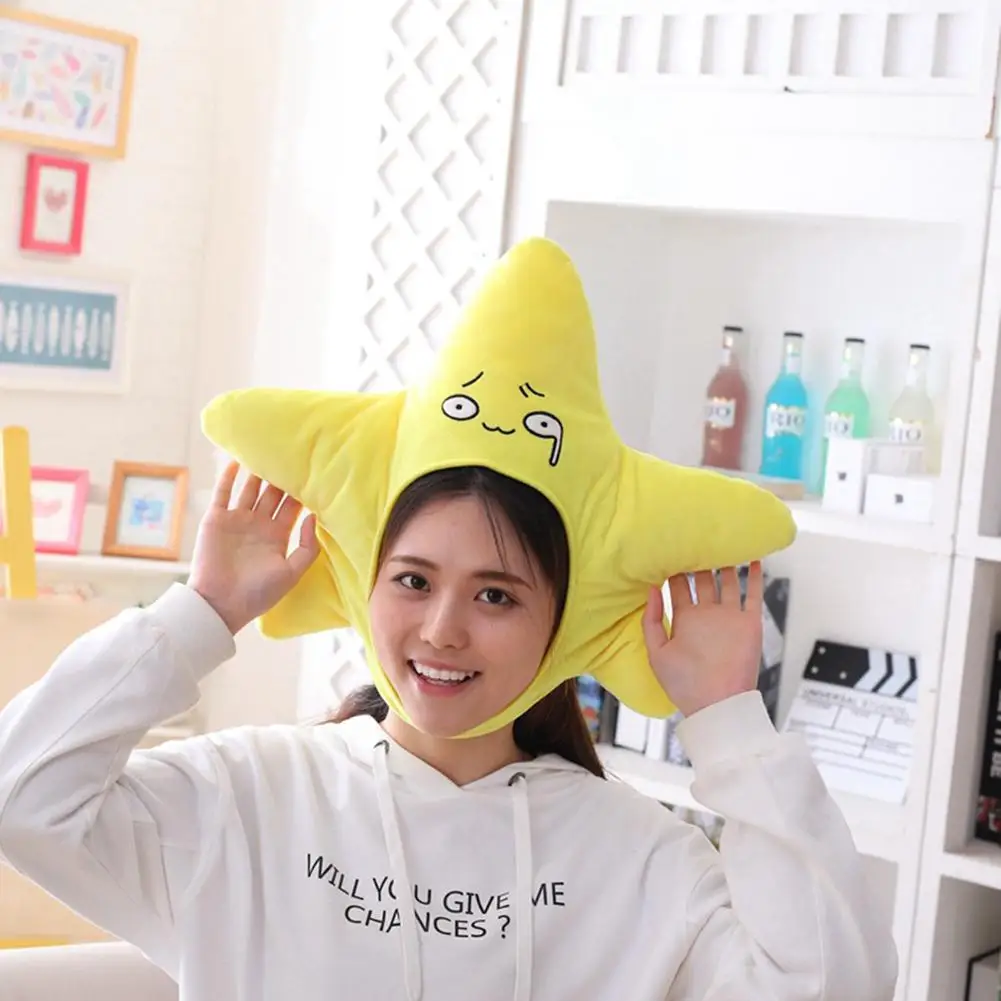 Cartoon Pentagram Star Funny Hat Plush 