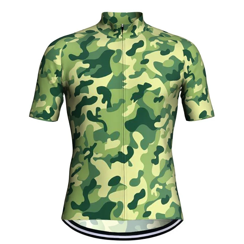 Camo Men Mtb Cycling Jersey Short Shirt Wear Bicycle Pro Race Maillot Road Ciclismo mountain