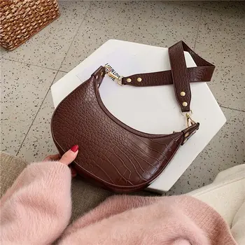

2020 Small Shoulder Messenger Bag Lady Phone Handbags and Purses Stone Pattern Retro PU Leather Crossbody Bags For Women