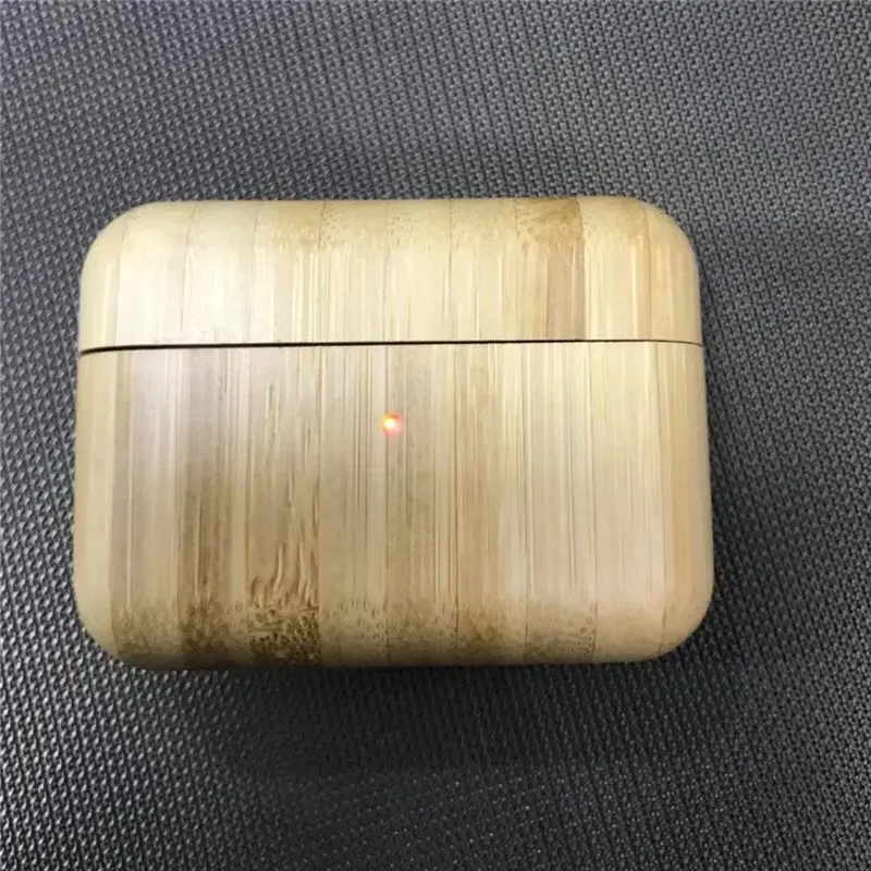 For AirPods Pro Hard Case Protective Solid wood Cover Case Shockproof Case For Airpods 3 Headphone box Case Accessory