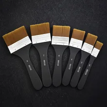 Нейлон волос щетка с деревянной ручкой, акварельные кисточки, Краски щетка для обучения Diy масляная Акриловая картина арт Краски кисти расходные материалы