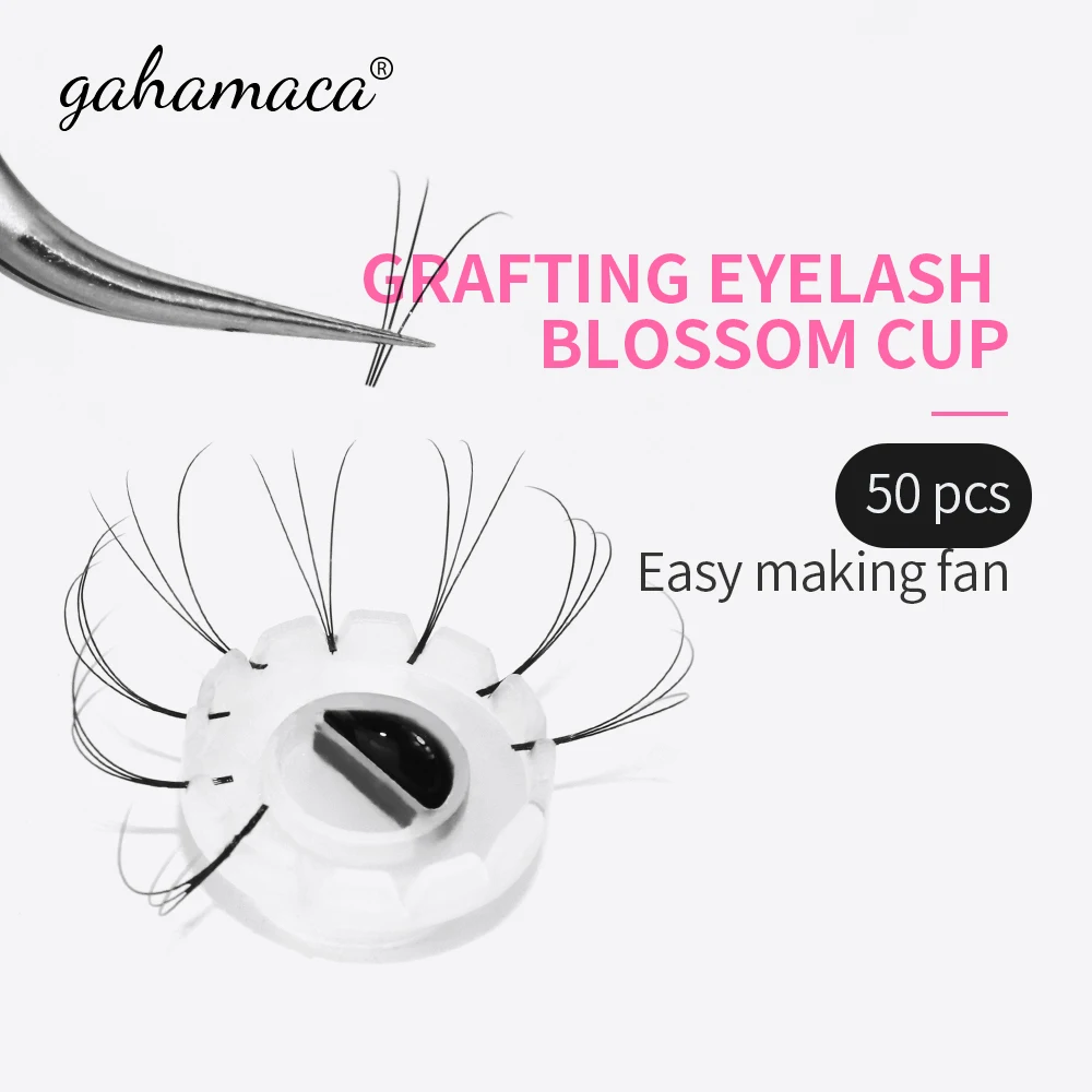 

Disposable Individual False Eyelash Glue Holder Grafting Eyelashes Quick Blossom cup ring Eyelash Extension Adhesive Stand