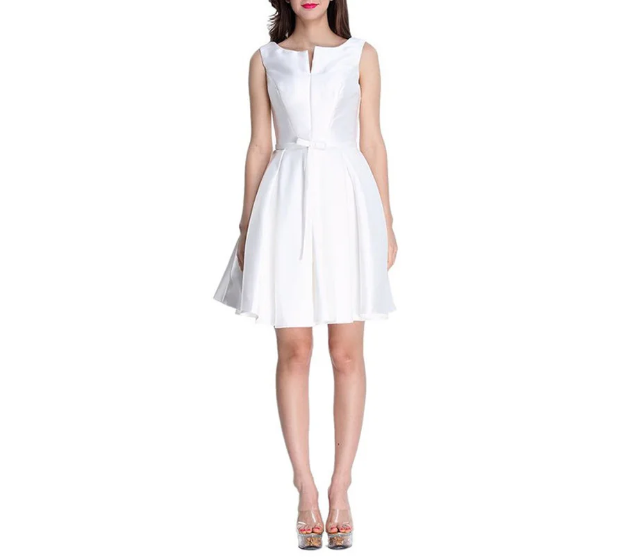 Женское вечернее платье саржа сатин ткань короткое для выпускного вечера