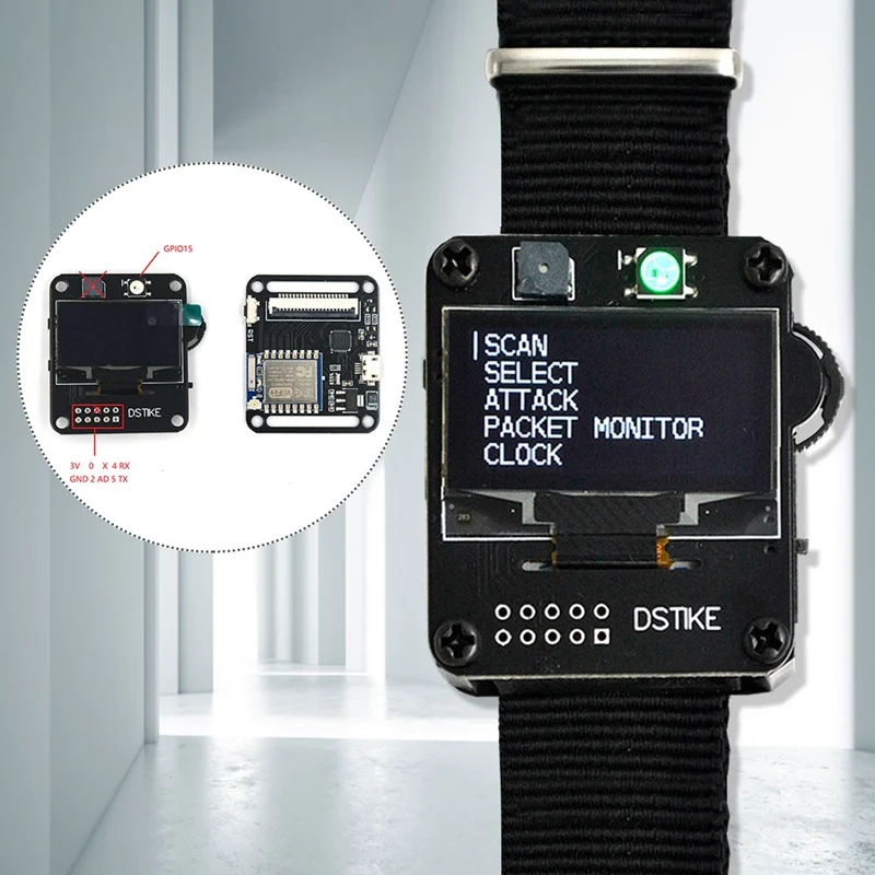WiFi демонстрационная плата Deauther Watch V1 Смарт часы Arduino NodeMCU ESP8266 программируемые